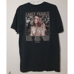 Carly Pearce Concert Live In Tour T-Shirt Black Cotton Size L VEUC CMA